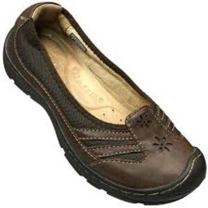 Keen Paradise Ballerina Brown Leather Flats size 9